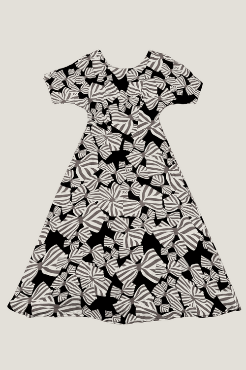 Bella Dress in Bow Tie Challis
