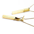 Volte Pendant Necklace in brass keepsake cigarette money