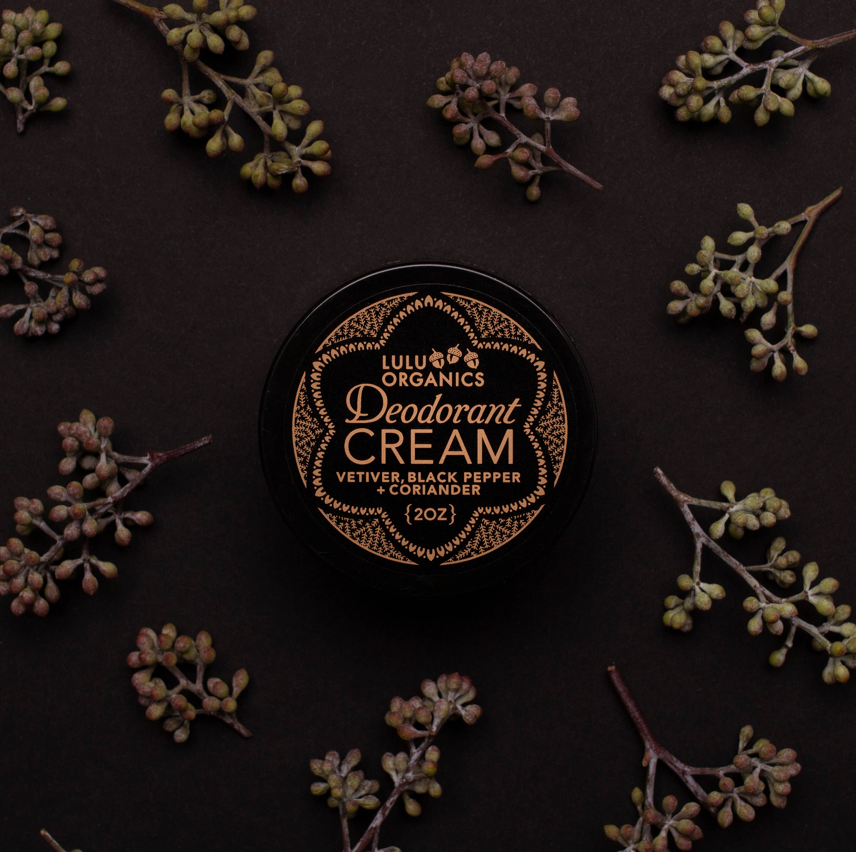 Vetiver and Black Pepper Cream Deodorant 2oz