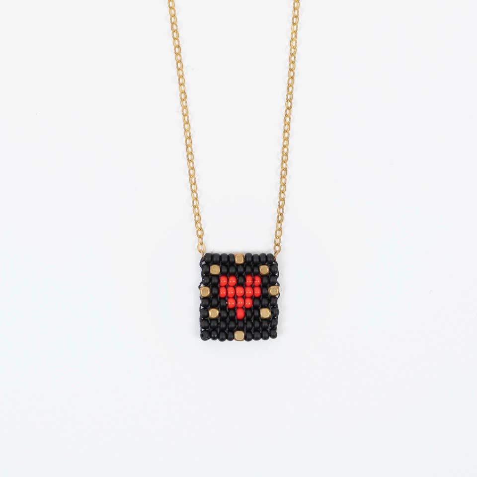 Beaded Tag Necklace