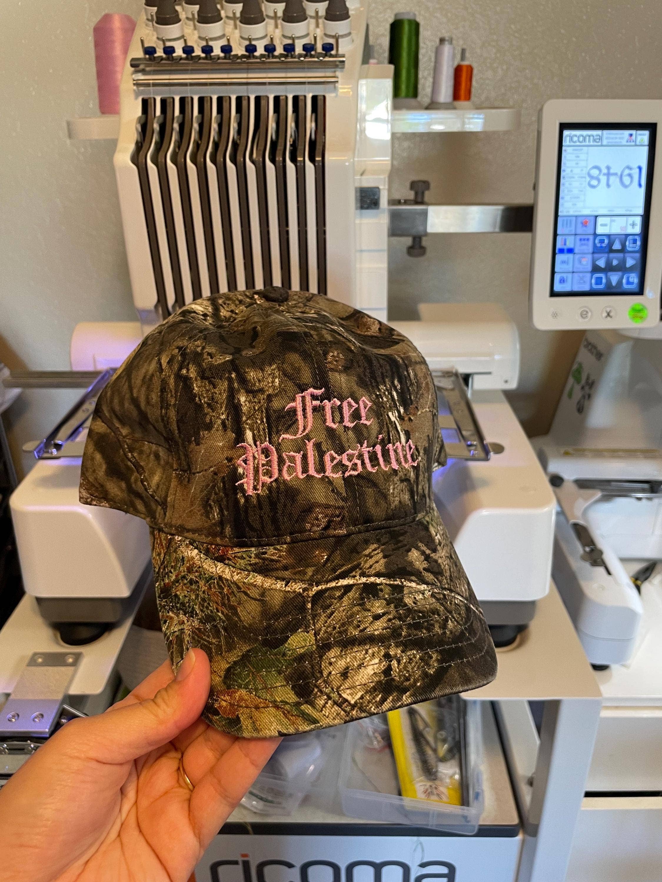 Free Palestine Camouflage Pink Trucker Baseball Cap hat