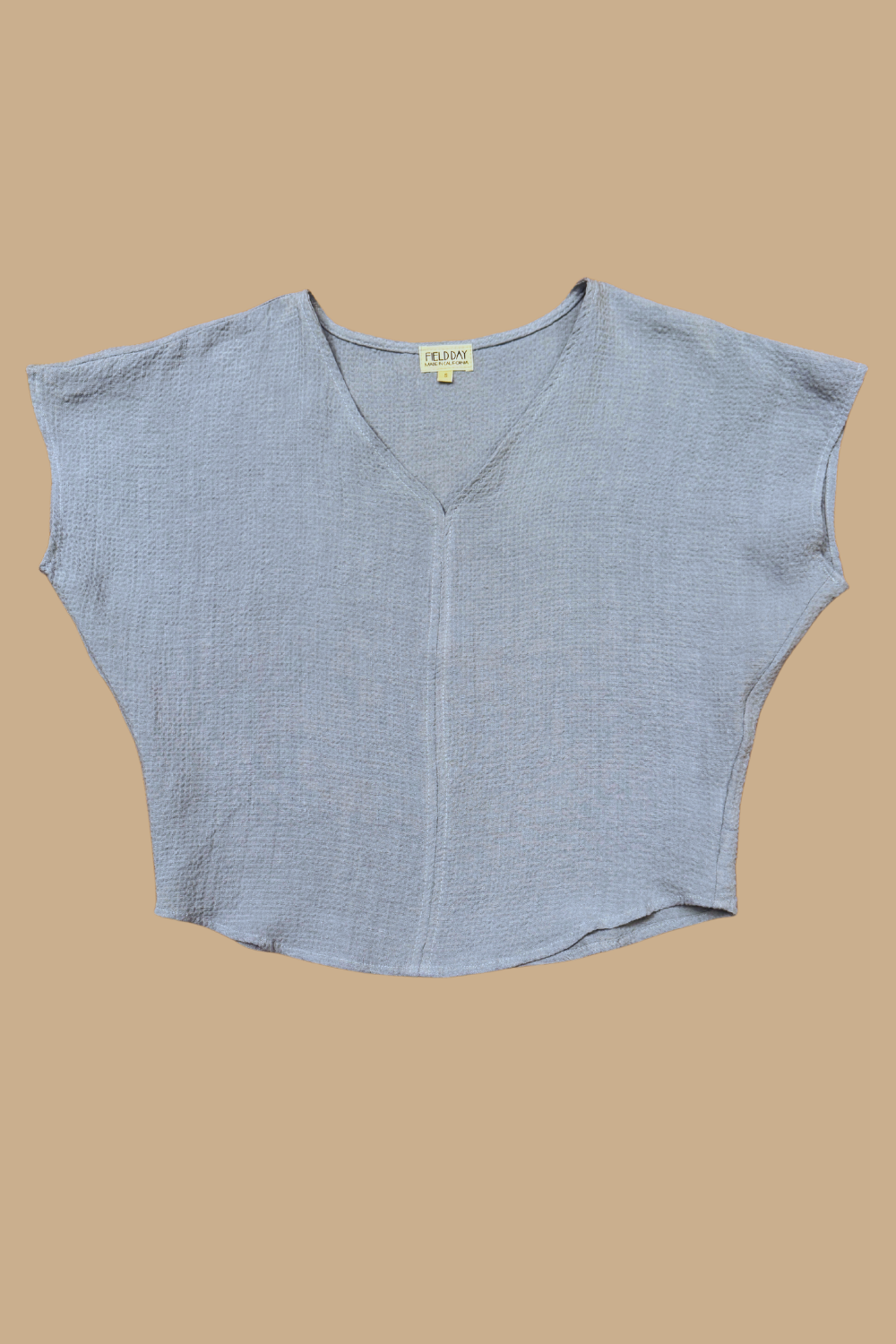 Dolman Top in BB Blue Texture Cotton