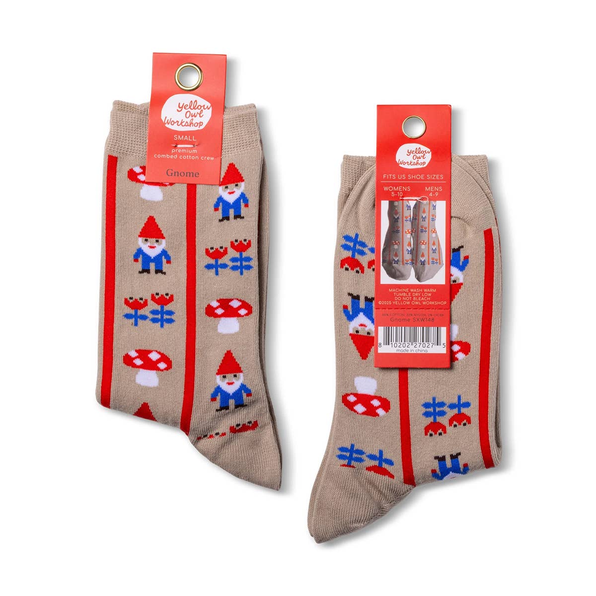 Gnome - Small Cotton Crew Socks