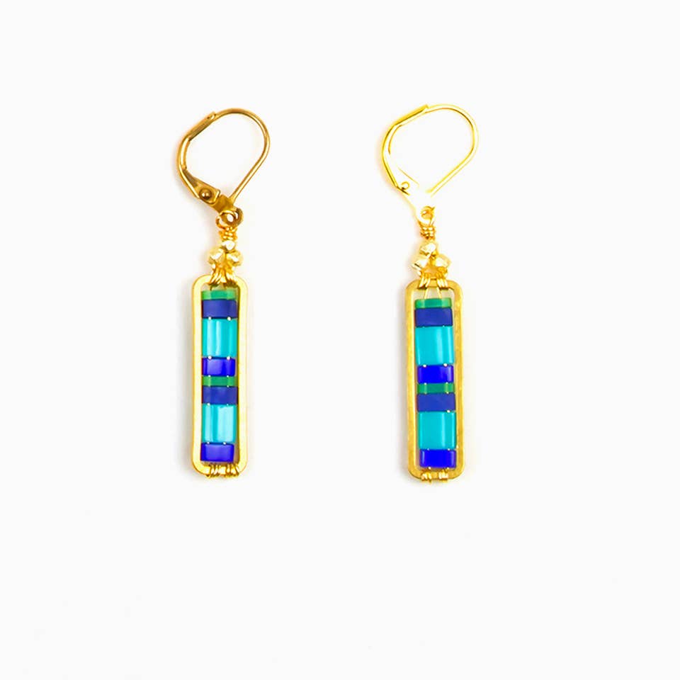 Miyuke Colorblock Dangle Earrings