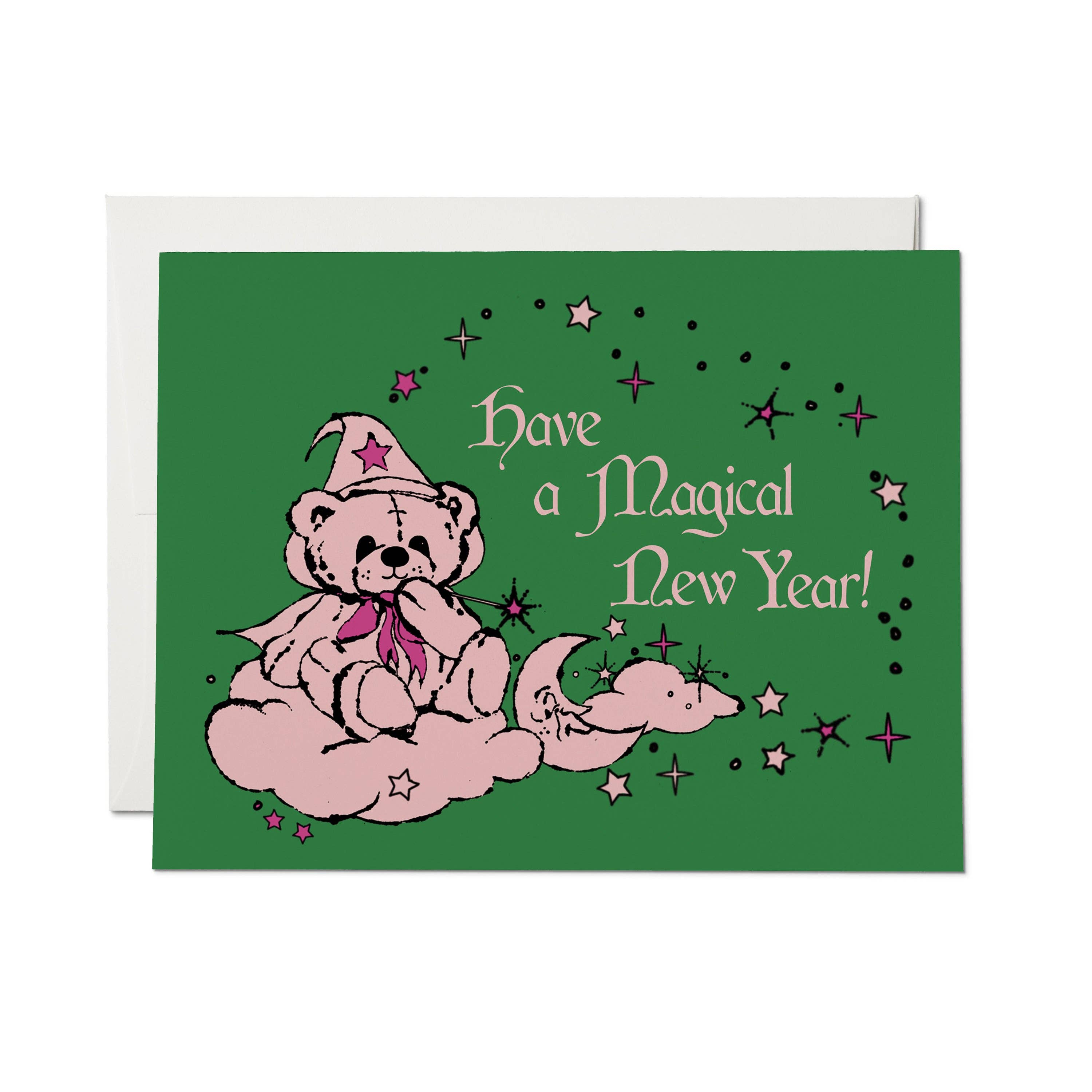 Beary New Year greeting card