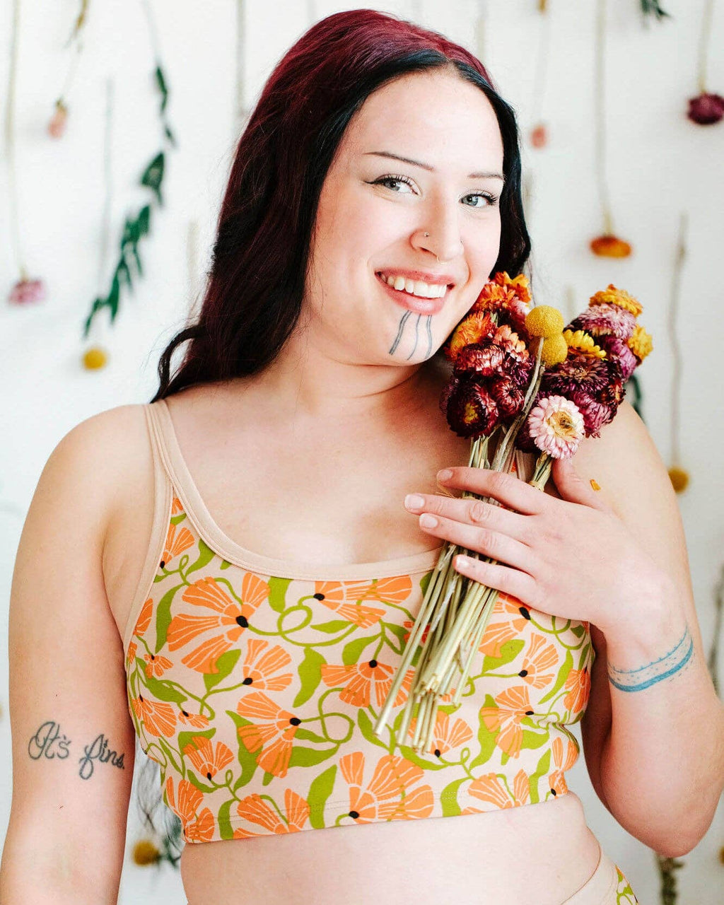 Longline Bra Secret Garden