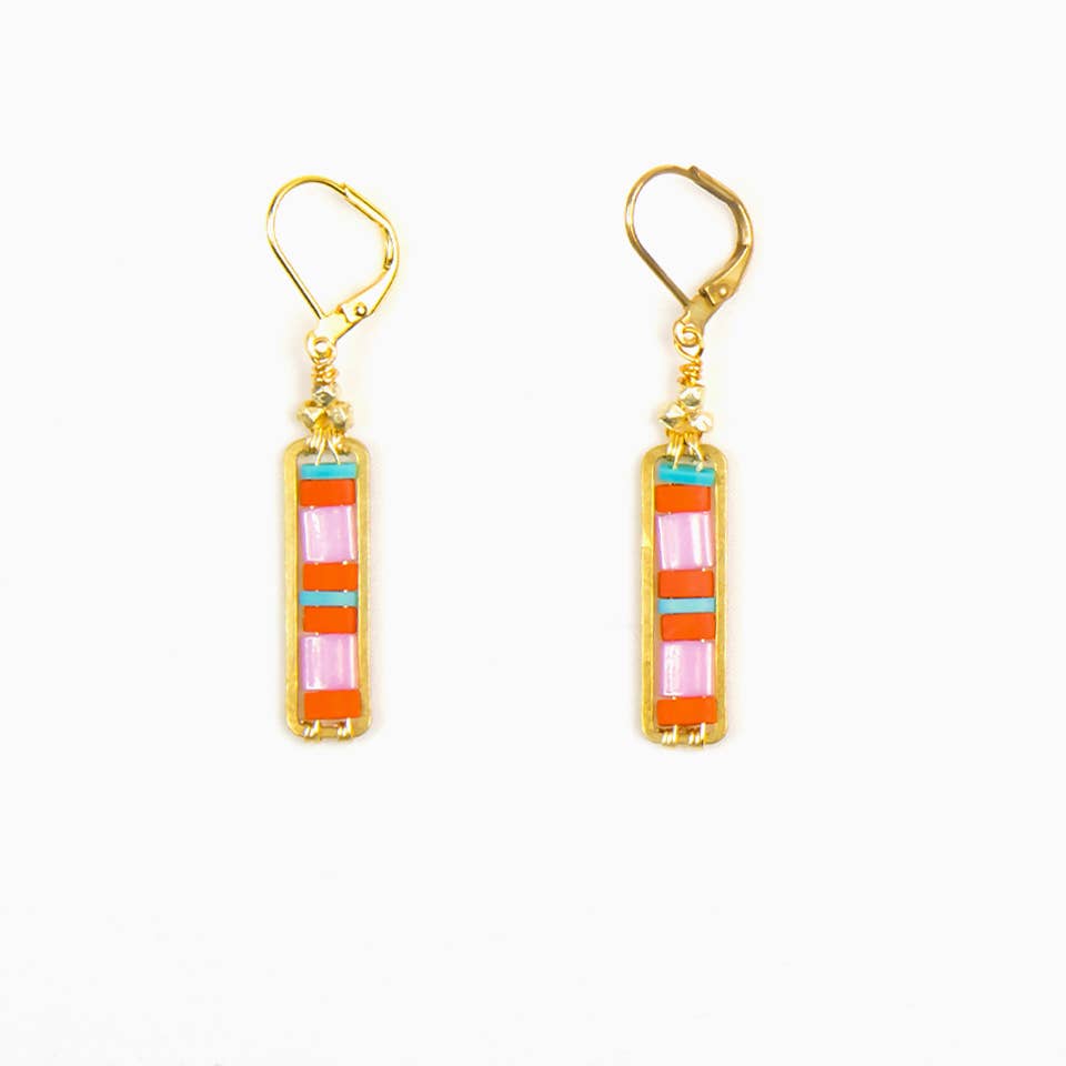 Miyuke Colorblock Dangle Earrings