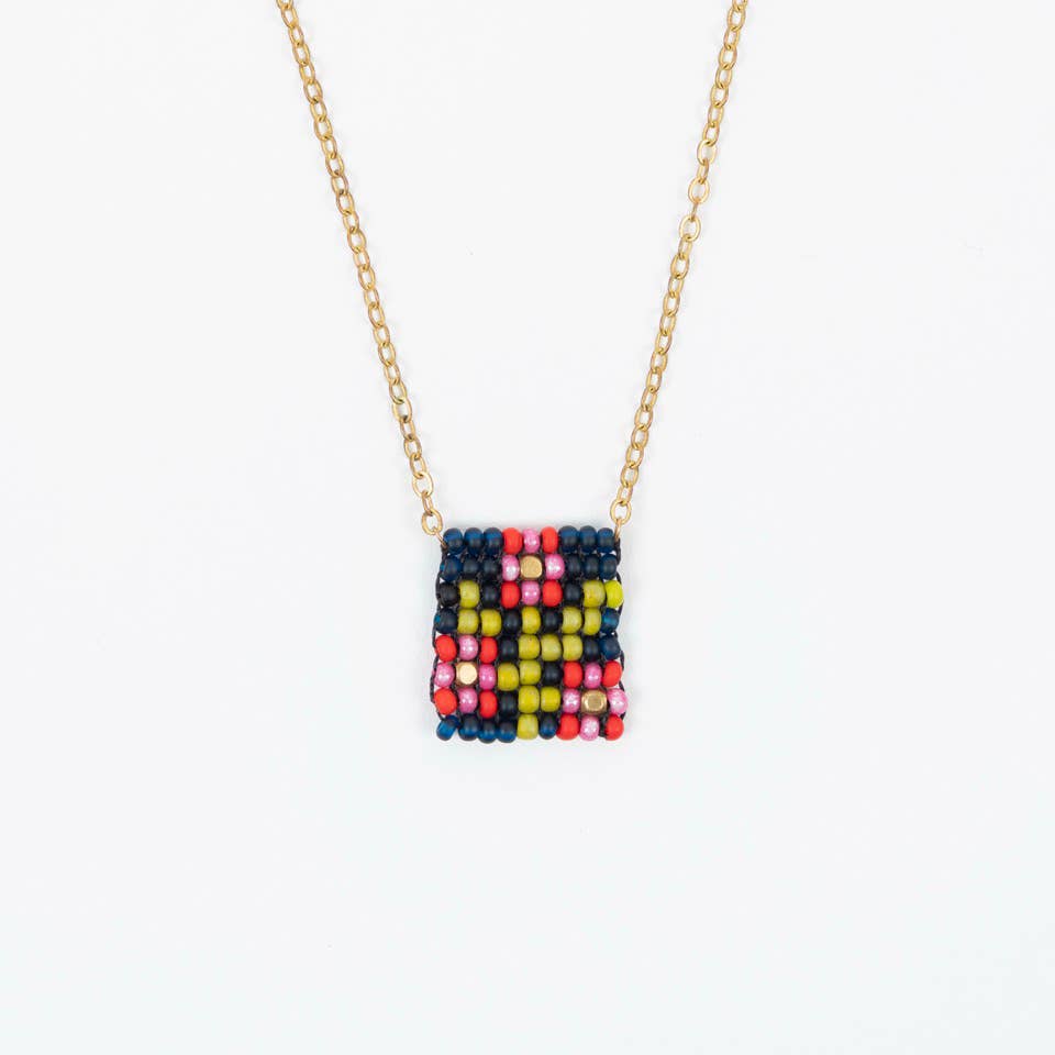 Beaded Tag Necklace