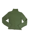 Wavy top in Olive Knit