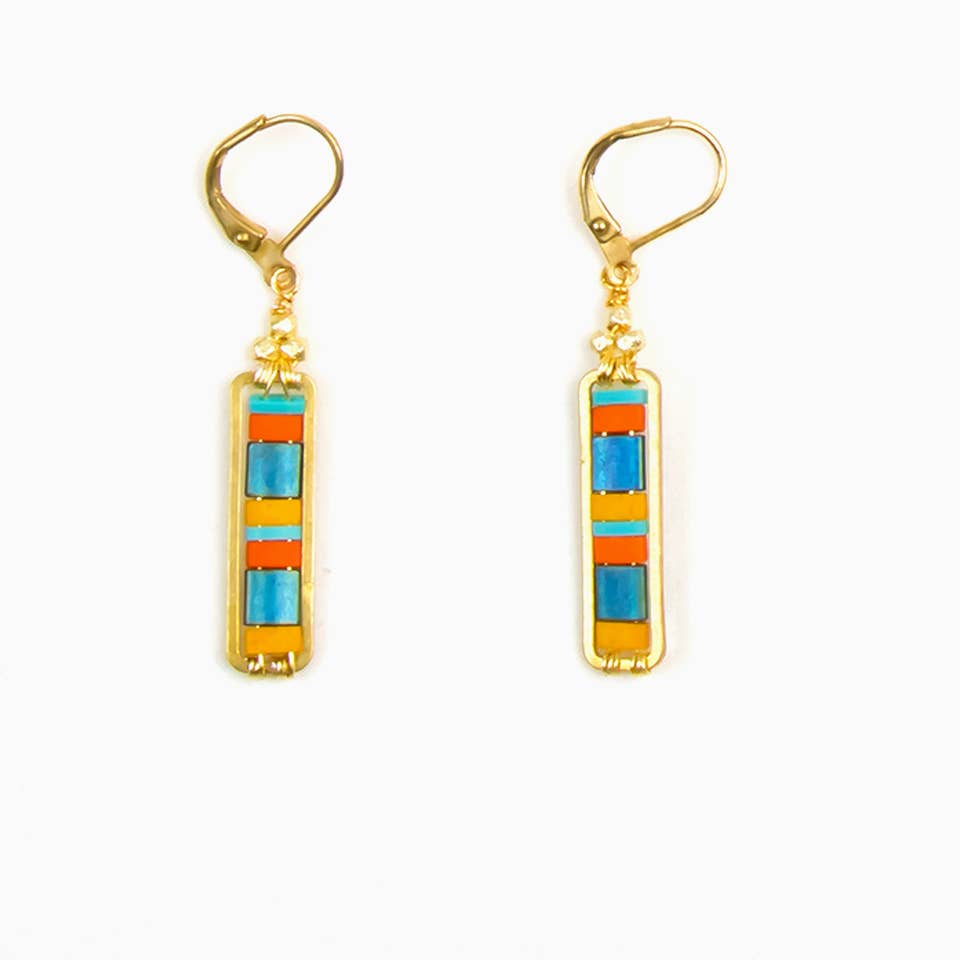 Miyuke Colorblock Dangle Earrings