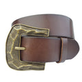 Genuine Leather Belt Dark Brown