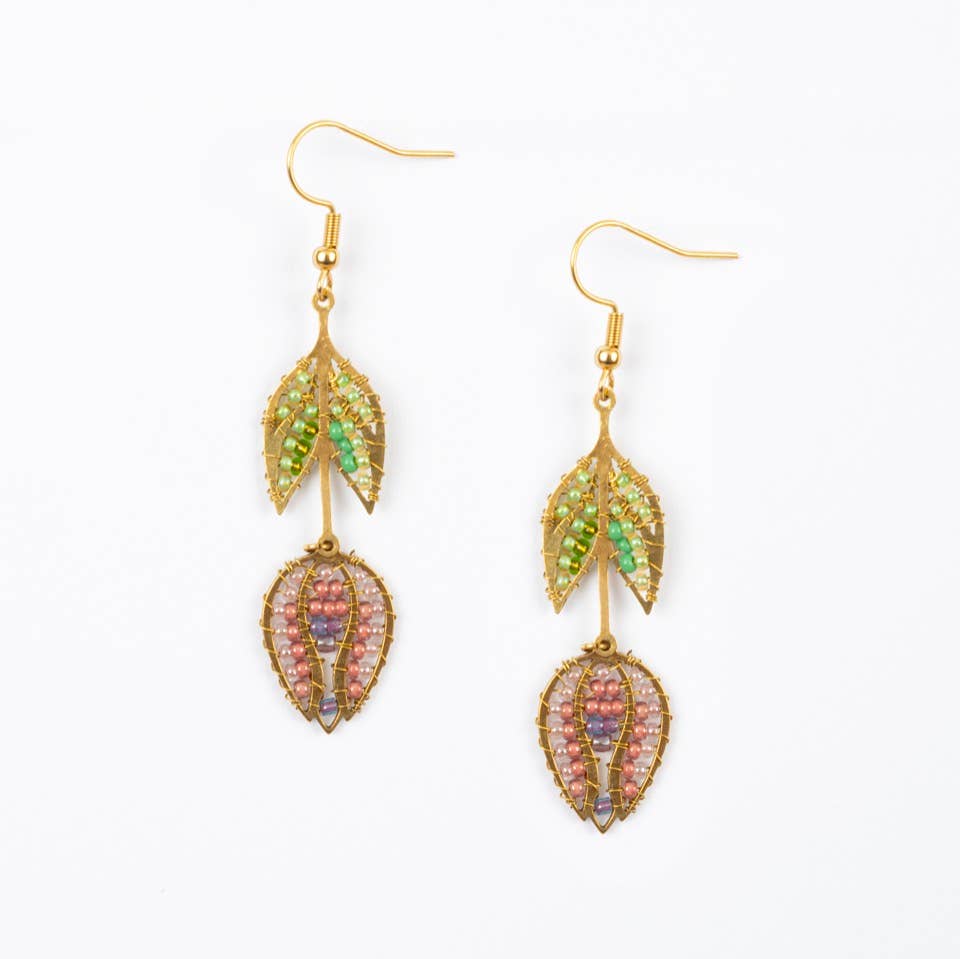 Hanging Tulip Earrings