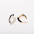 Checker Black & White Enamel Hoops - On Sale 🤑