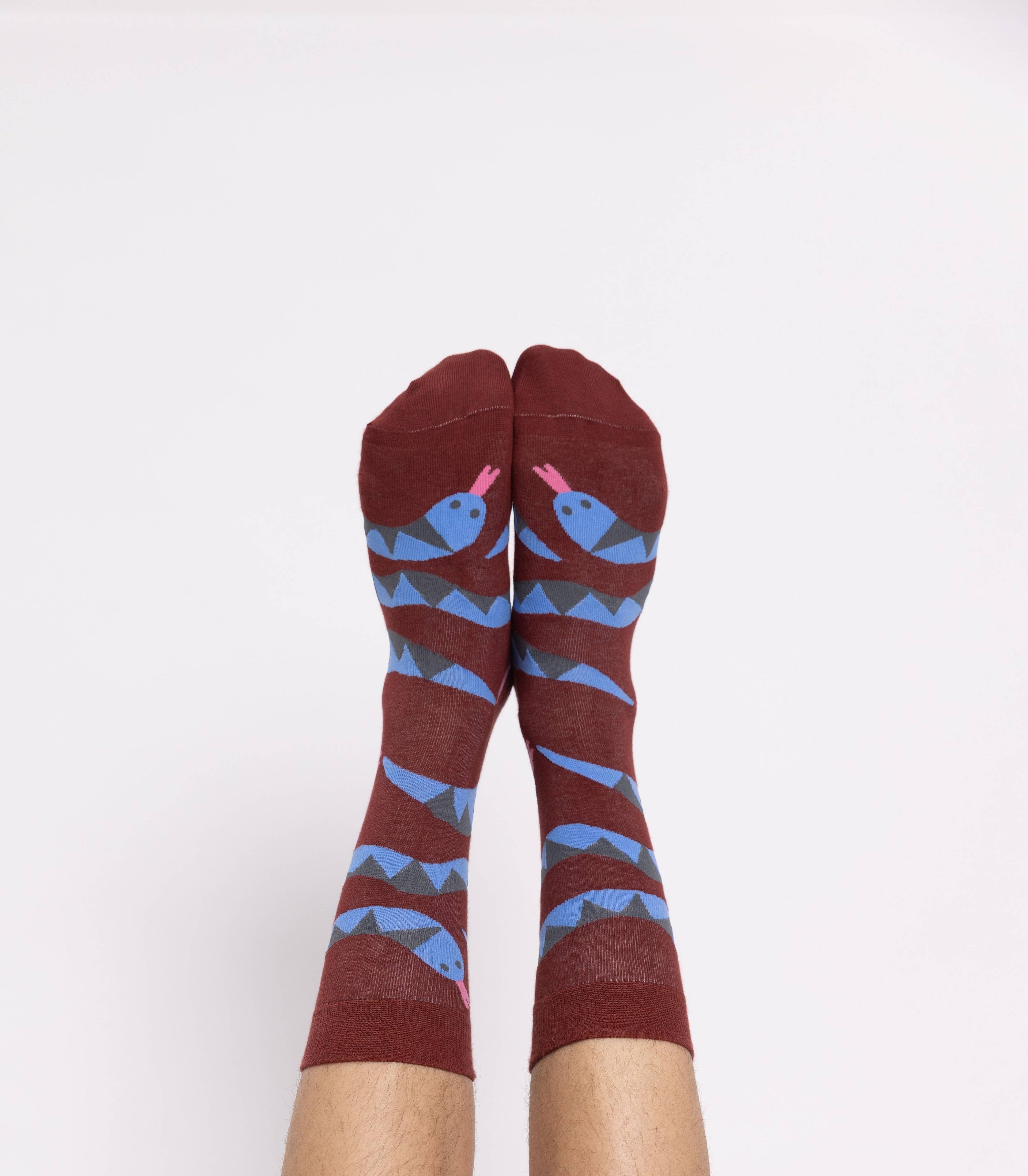 Snakes - Large Crew Socks