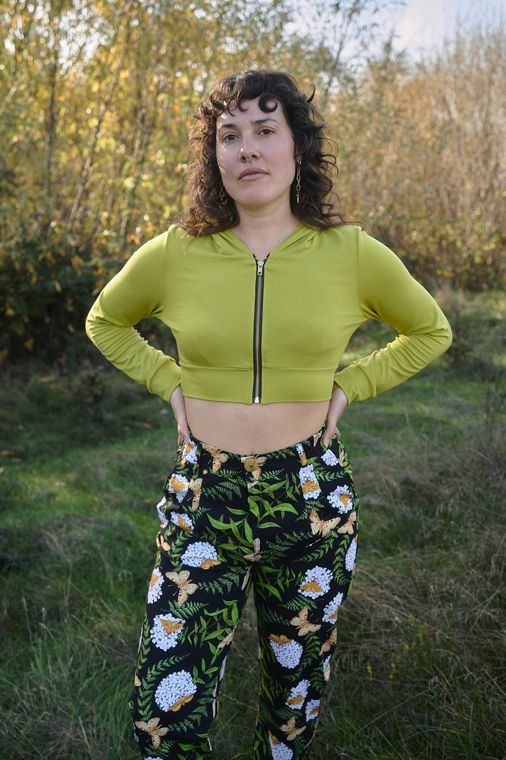 Perfect Pant in Fern and Flox by Swan Bones
