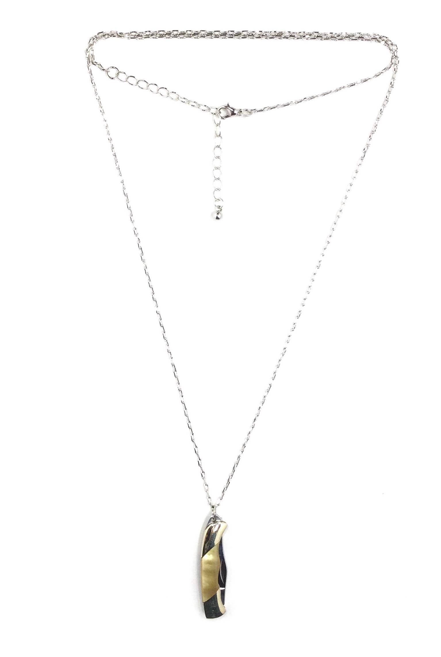 Mother of Pearl Pocket Knife Necklace
