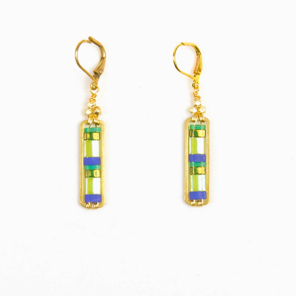 Miyuke Colorblock Dangle Earrings