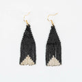 Delica Triangle with Silver Earrings