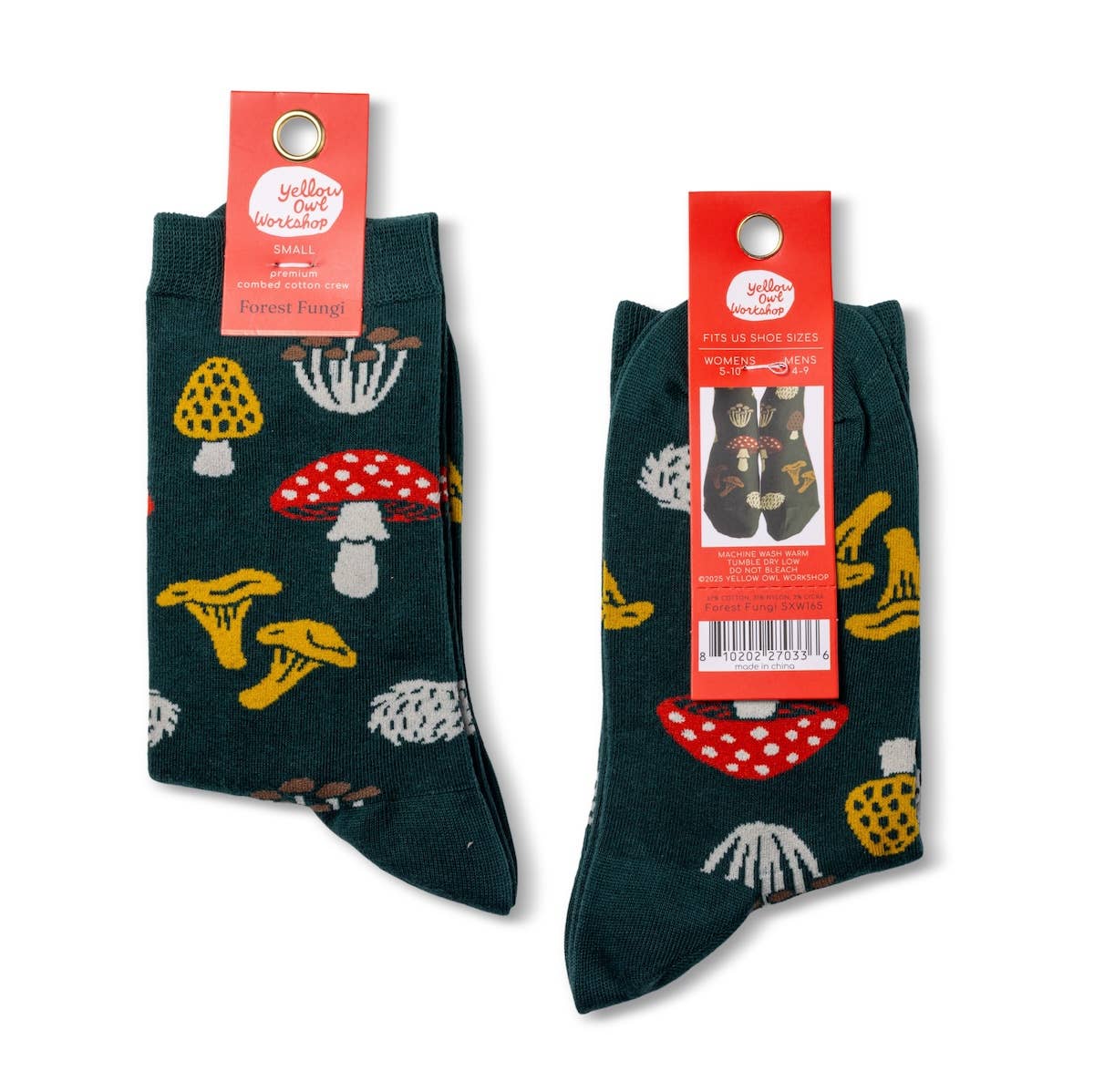 Forest Fungi - Small Crew Socks