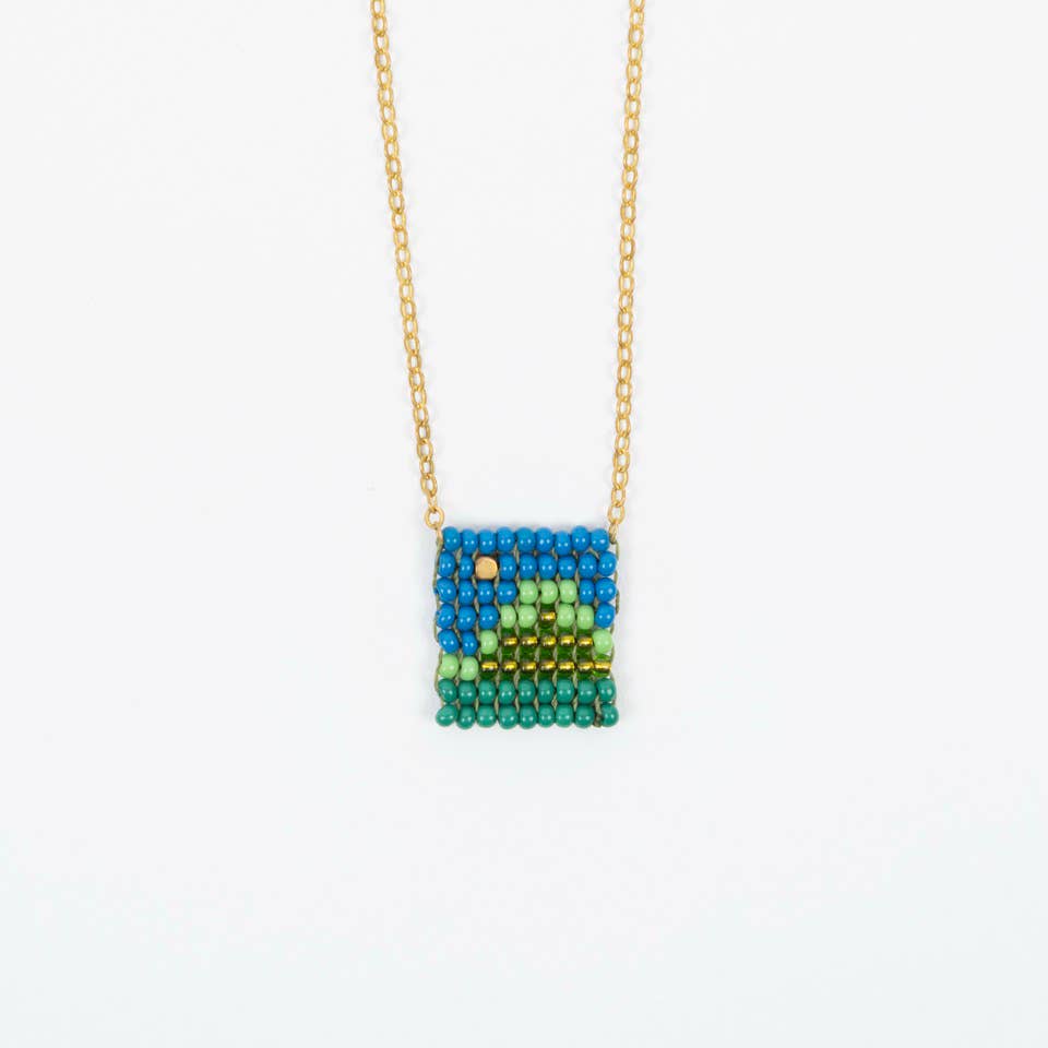 Beaded Tag Necklace