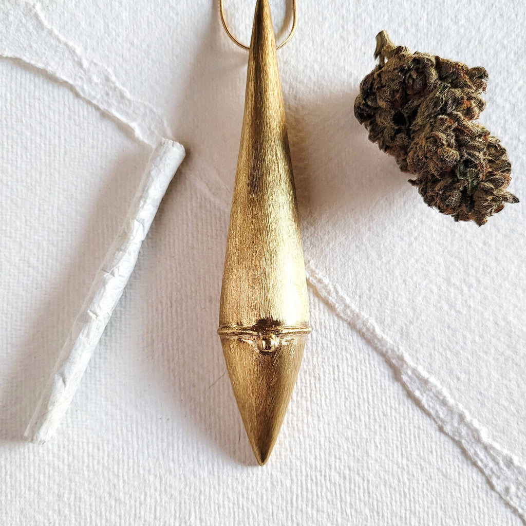Brass gnome keepsake pendant locket Necklace