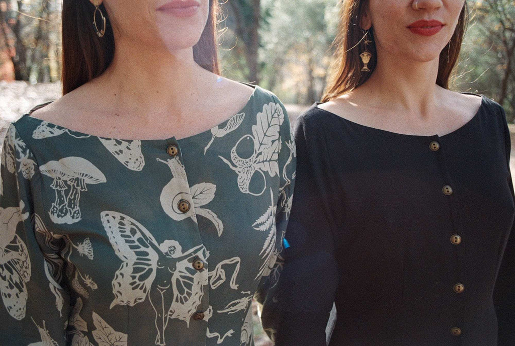 Bhodie Dress in Black Challis