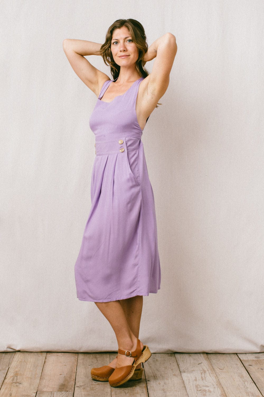 Brigid Jumper in Lilac Challis