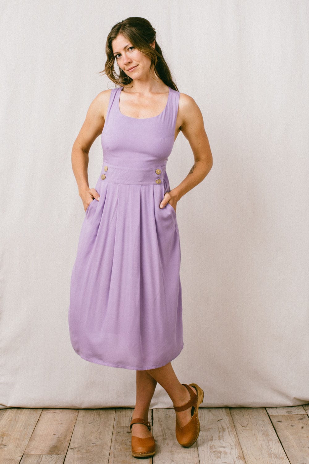 Brigid Jumper in Lilac Challis