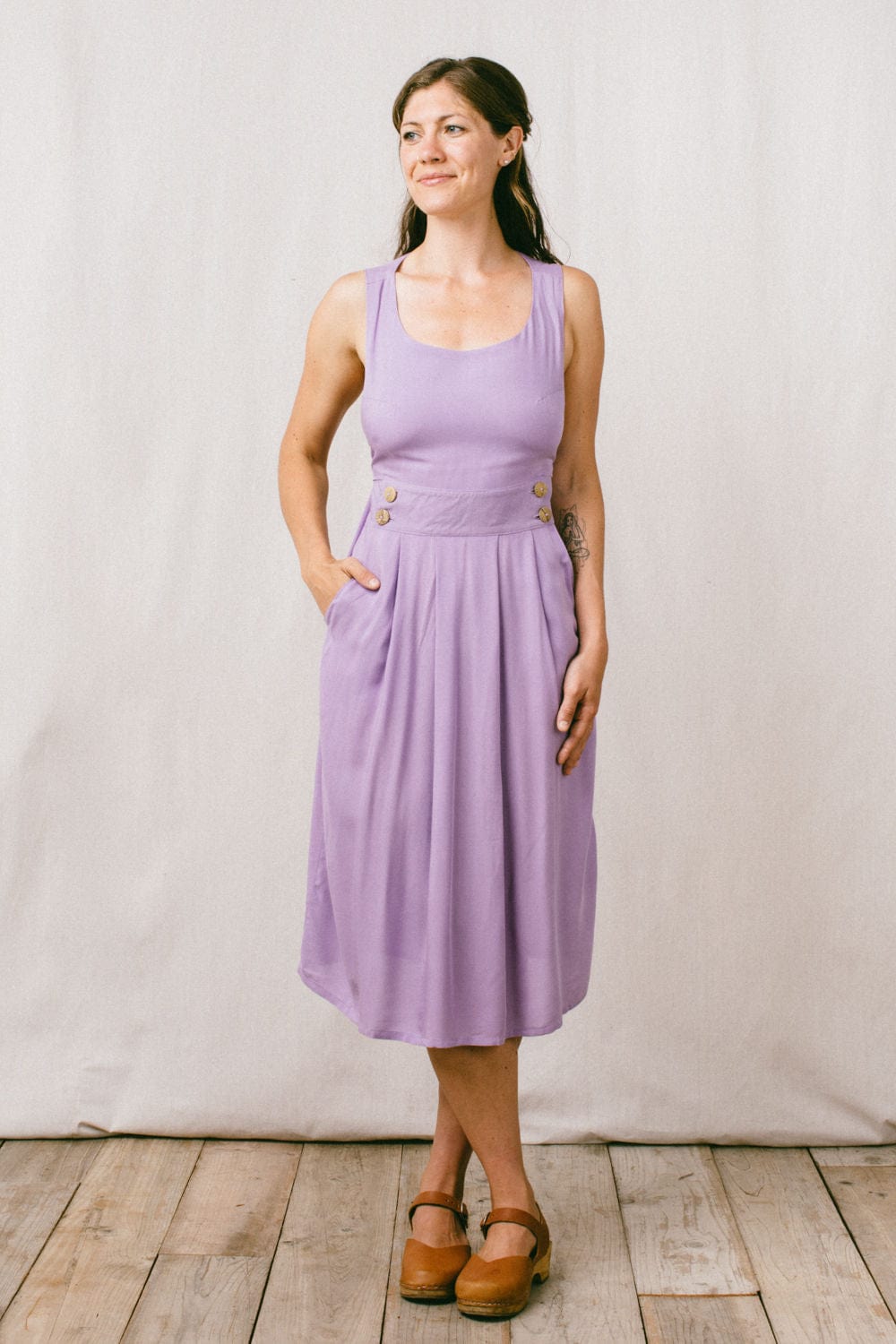 Brigid Jumper in Lilac Challis