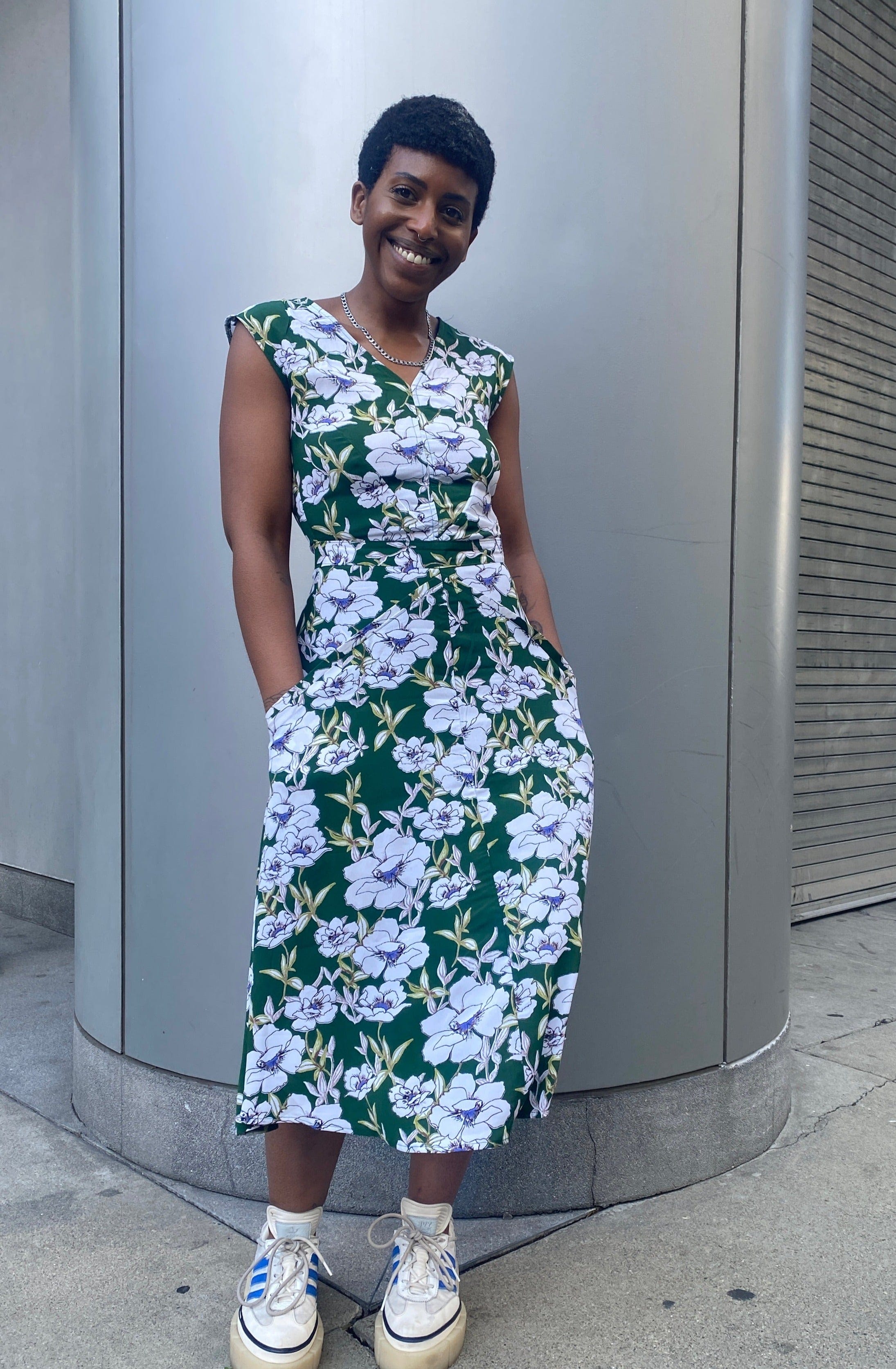 Xena Dress in Green Magnolia