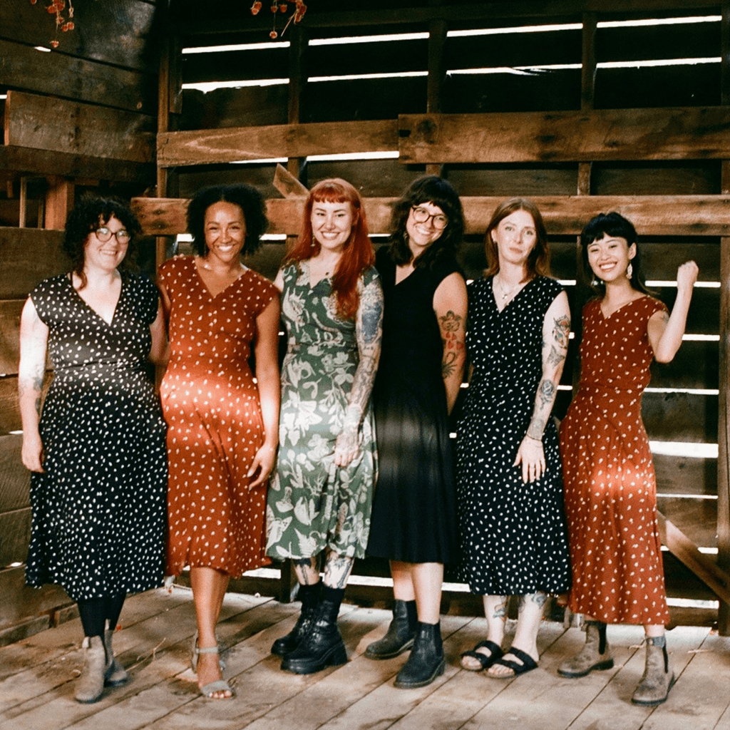 Xena Dress in Hazel Calico Flower