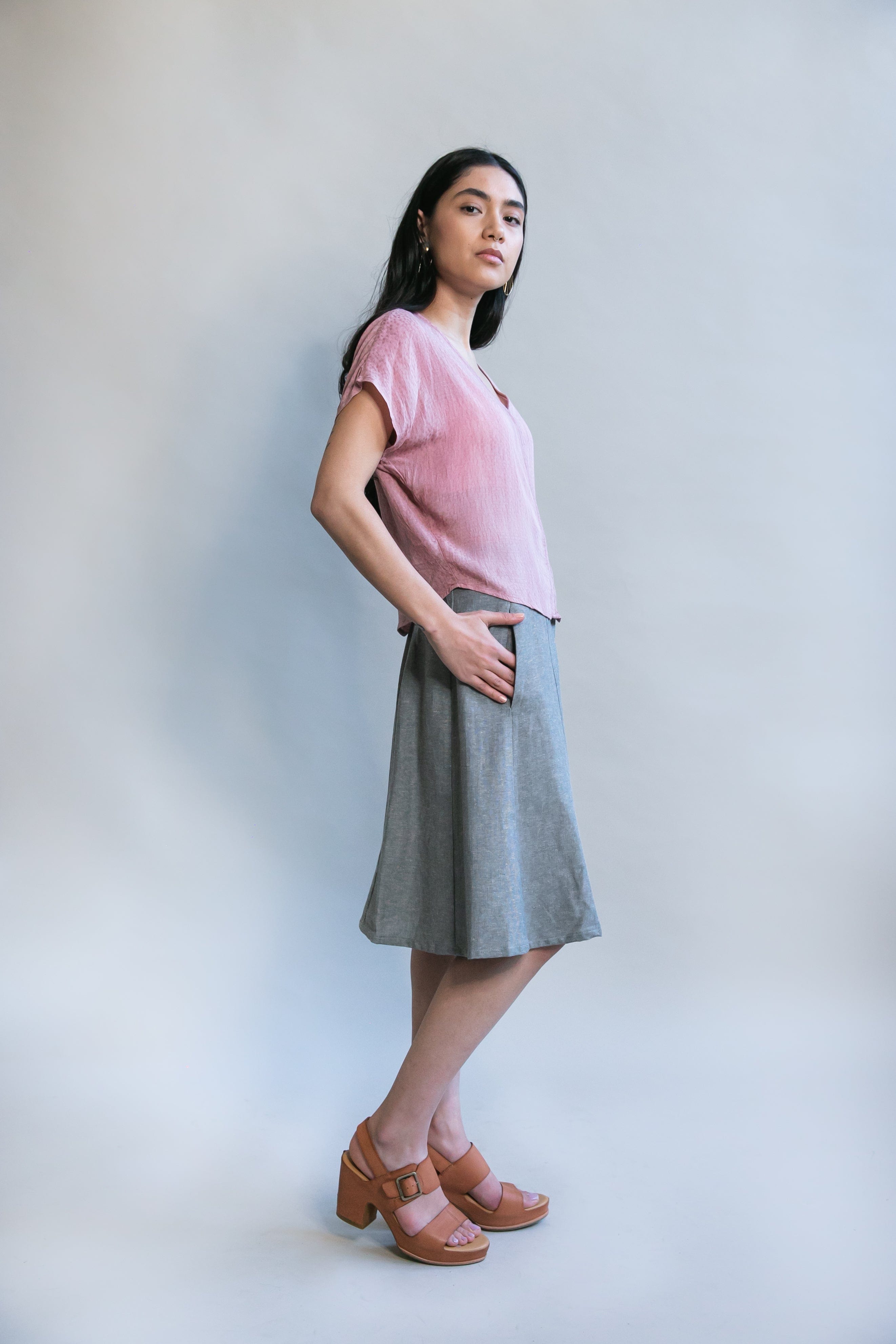 Dolman Top in Tea Rose