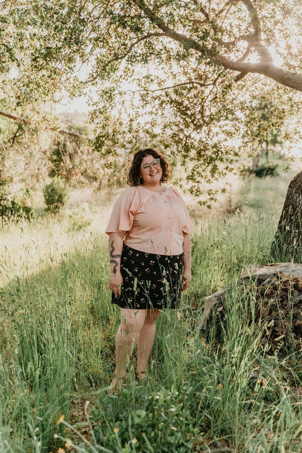 Rah Rah Skirt in Dark Floral